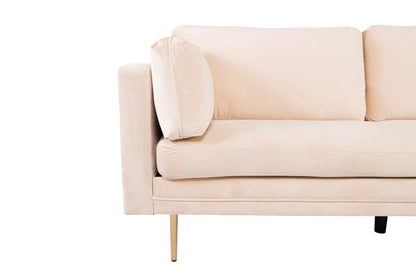 Boom 3-personers sofa - beige, guld - billede 10