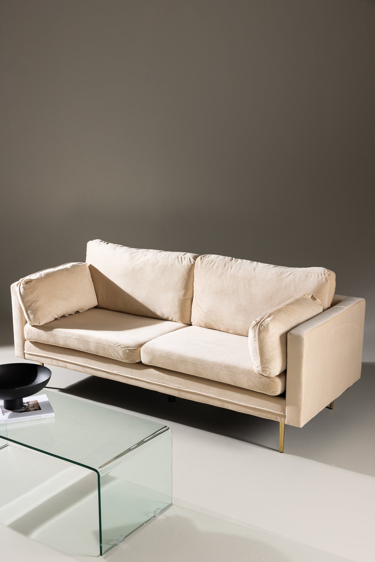 Boom 3-personers sofa - beige, guld - billede 24