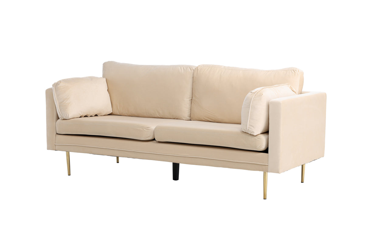 Boom 3-personers sofa - beige, guld - billede 4