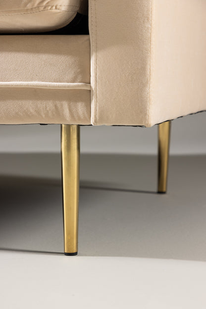 Boom 3-personers sofa - beige, guld - billede 26