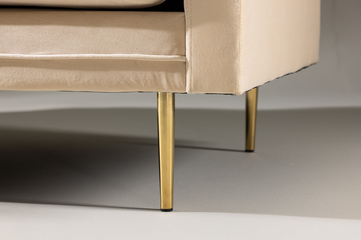 Boom 3-personers sofa - beige, guld - billede 22