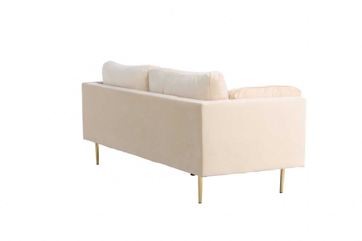 Boom 3-personers sofa - beige, guld - billede 16