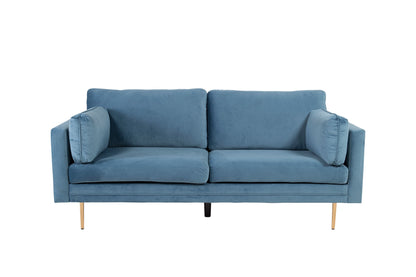 Boom 3-personers sofa - blå, guld - billede 1