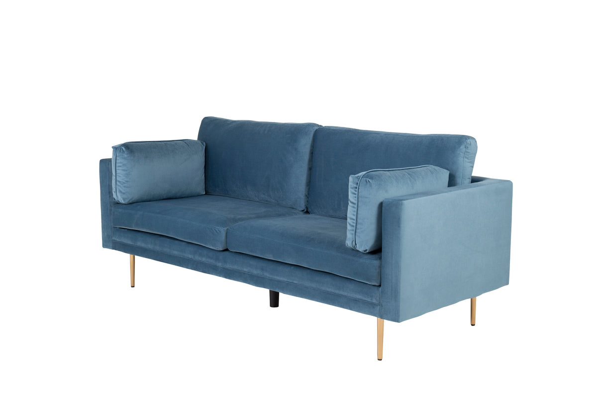 Boom 3-personers sofa - blå, guld - billede 5