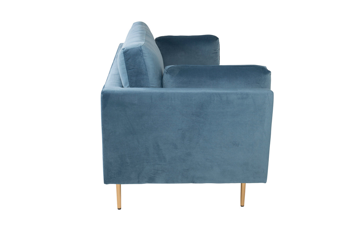 Boom 3-personers sofa - blå, guld - billede 6