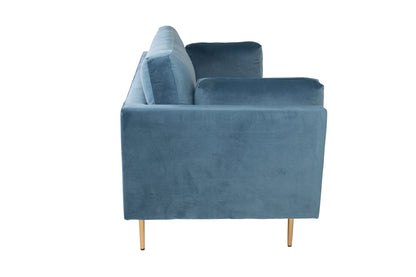 Boom 3-personers sofa - blå, guld - billede 6
