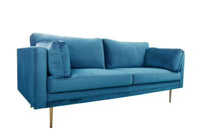 Boom 3-personers sofa - blå, guld - billede 2