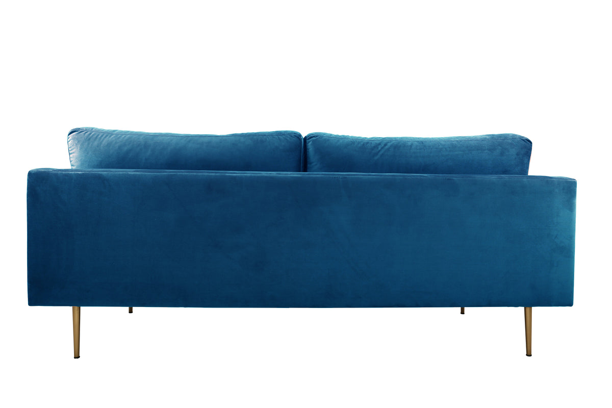 Boom 3-personers sofa - blå, guld - billede 3