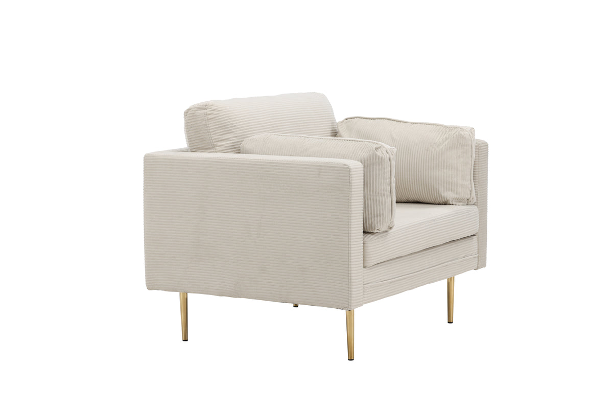 Boom Lænestol Lys Beige