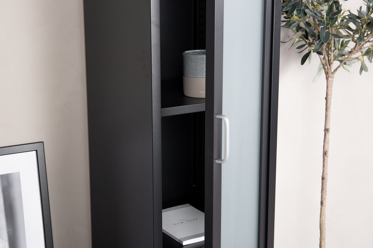 Acero Vitrineskab 35 x 150 x 35 Sort