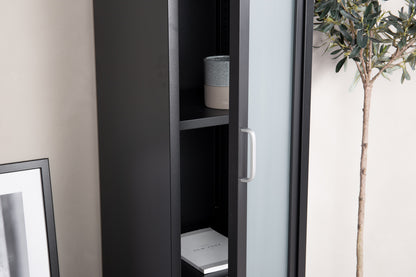 Acero Vitrineskab 35 x 150 x 35 Sort