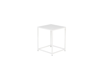 Staal sidebord - 37 × 38 cm - hvid - billede 2
