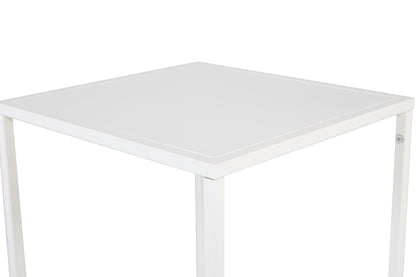 Staal sidebord - 37 × 38 cm - hvid - billede 3