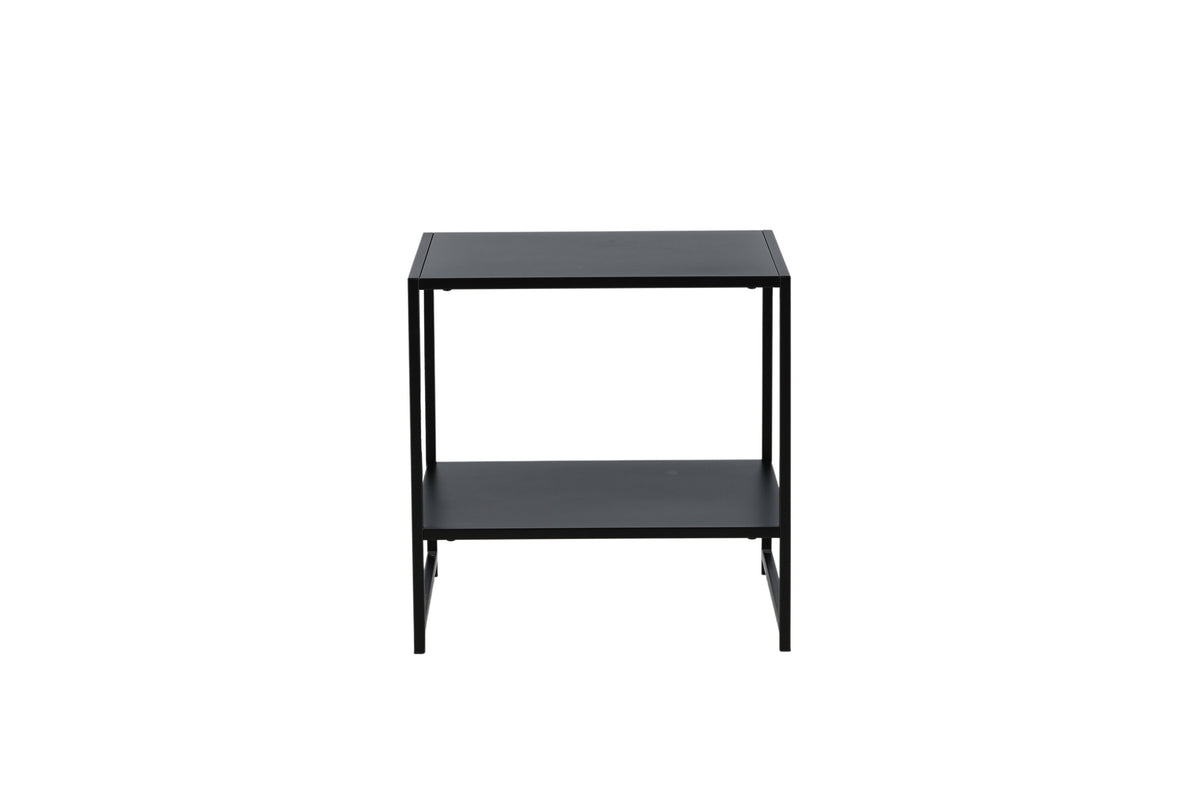 Staal sengebord - 50 × 50 cm - sort - billede 1