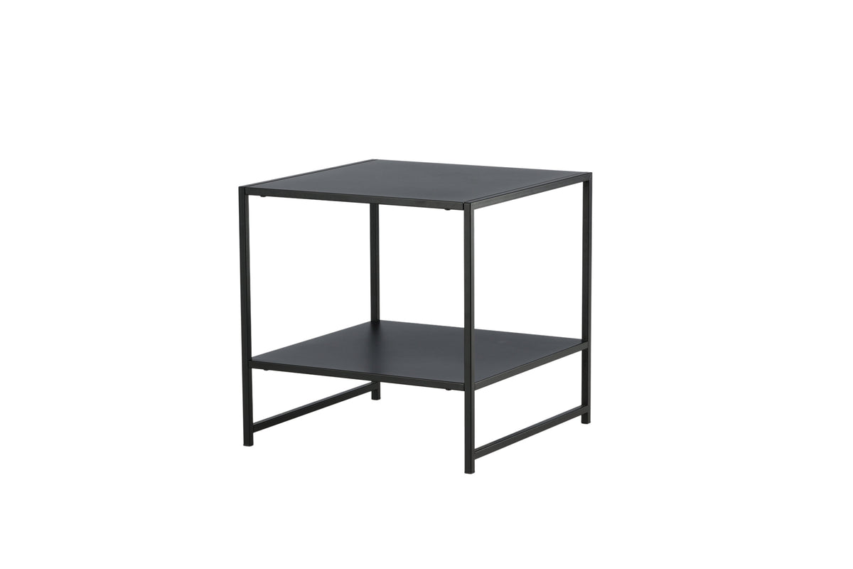 Staal sengebord - 50 × 50 cm - sort - billede 2
