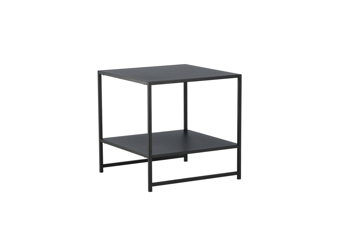 Staal sengebord - 50 × 50 cm - sort - billede 3