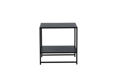 Staal sengebord - 50 × 50 cm - sort - billede 4