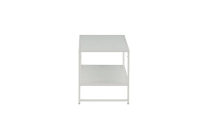 Staal sofabord - 102 × 43 cm - hvid - billede 10