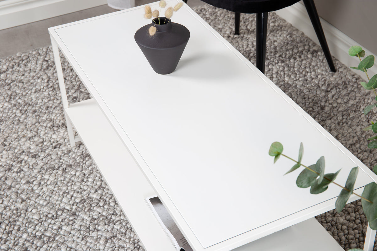 Staal sofabord - 102 × 43 cm - hvid - billede 14