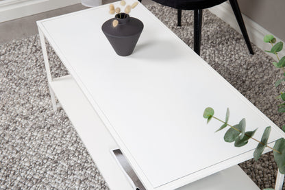 Staal sofabord - 102 × 43 cm - hvid - billede 14