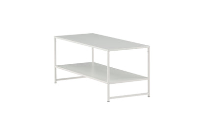 Staal sofabord - 102 × 43 cm - hvid - billede 3