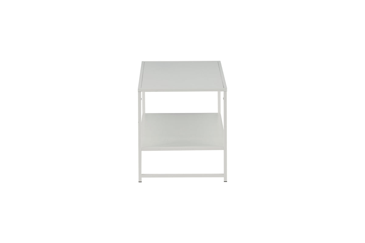 Staal sofabord - 102 × 43 cm - hvid - billede 4