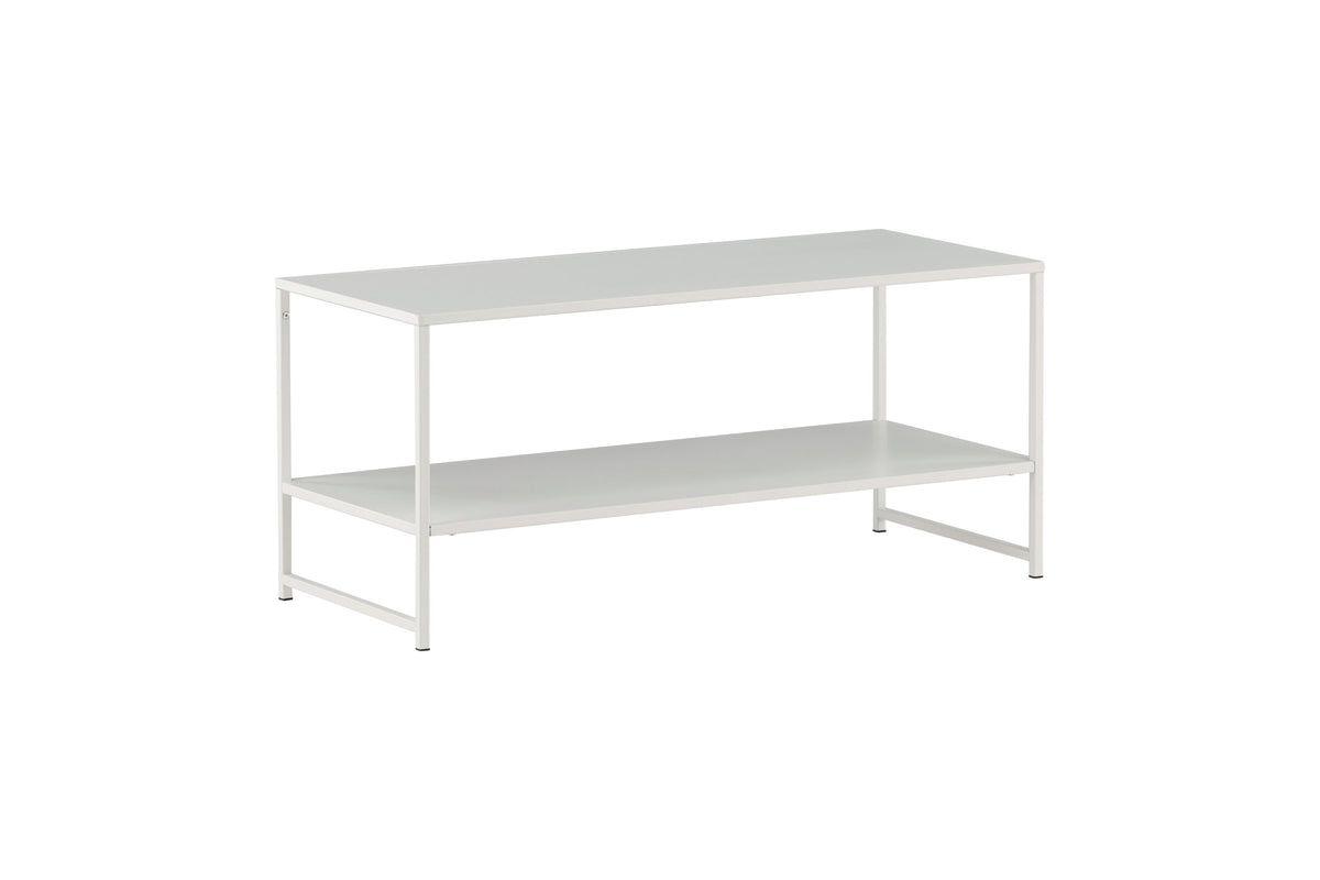 Staal sofabord - 102 × 43 cm - hvid - billede 6