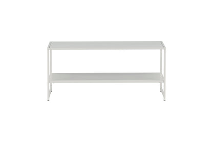 Staal sofabord - 102 × 43 cm - hvid - billede 7