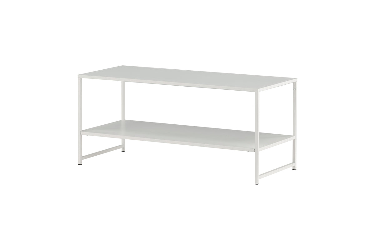 Staal sofabord - 102 × 43 cm - hvid - billede 8