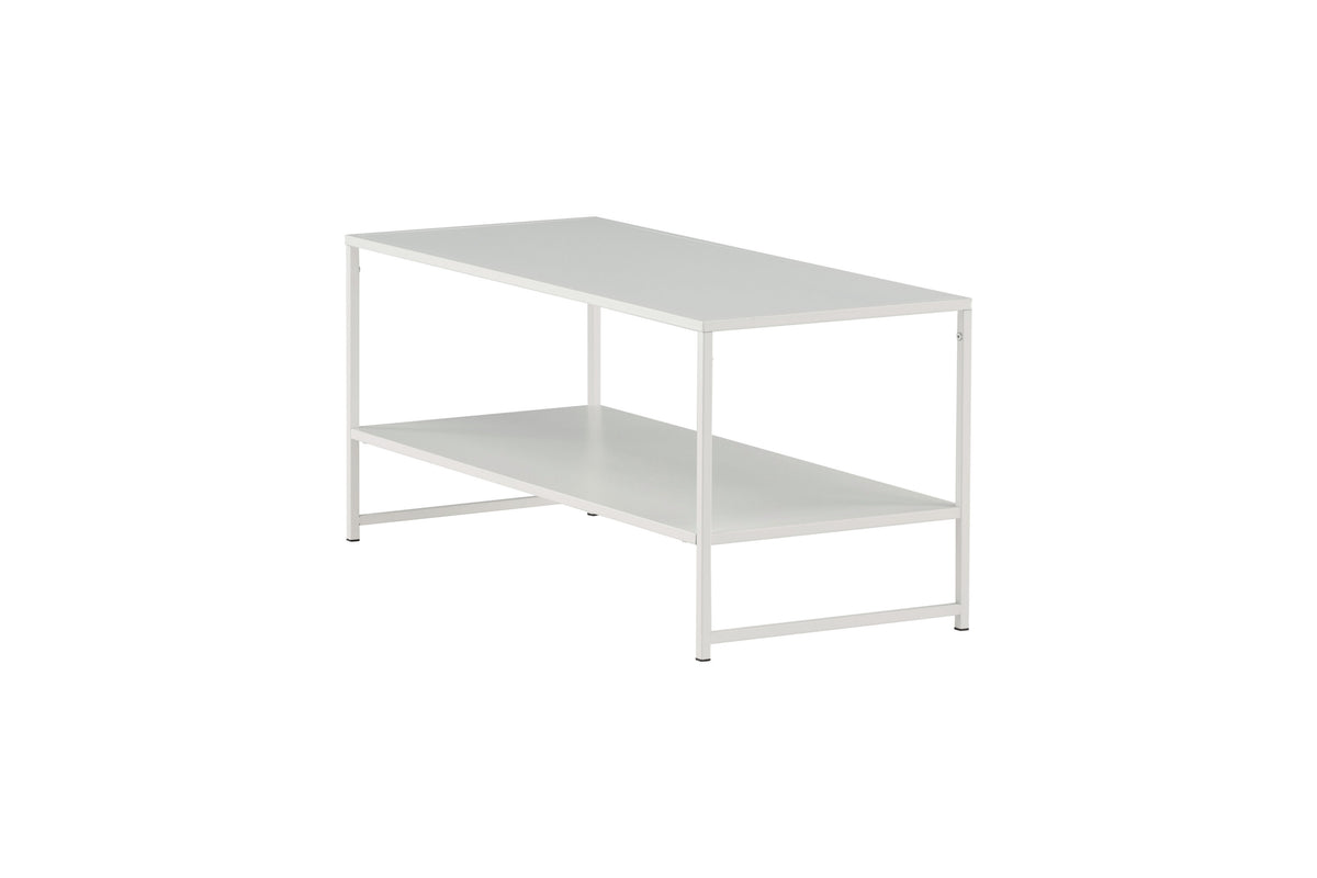 Staal sofabord - 102 × 43 cm - hvid - billede 9