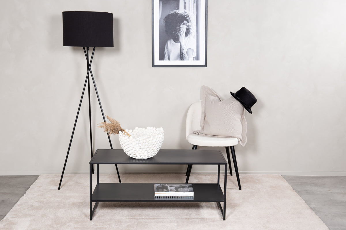 Staal sofabord - 102 × 43 cm - sort - billede 13