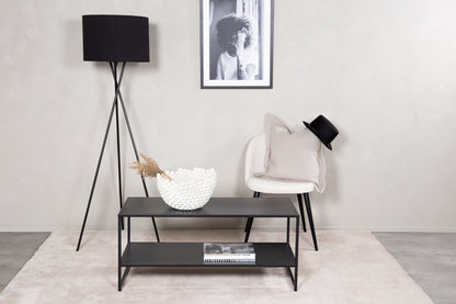 Staal sofabord - 102 × 43 cm - sort - billede 13
