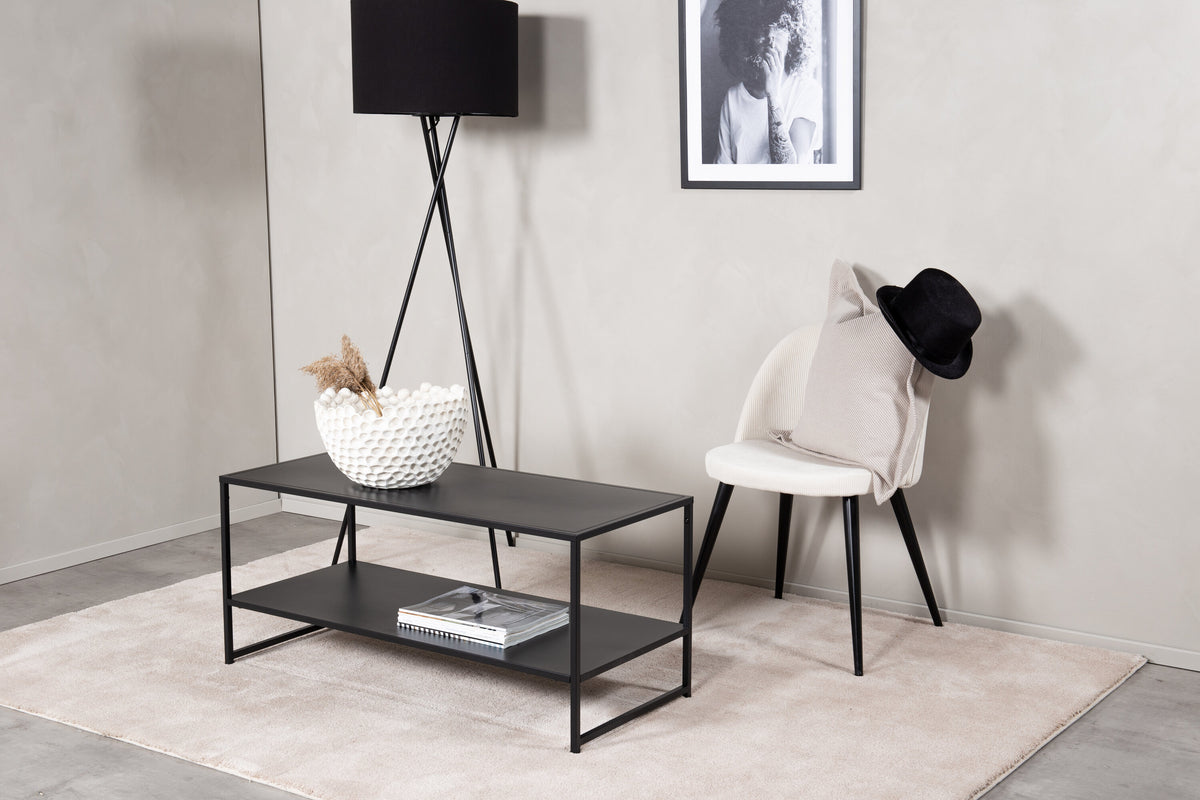 Staal sofabord - 102 × 43 cm - sort - billede 14