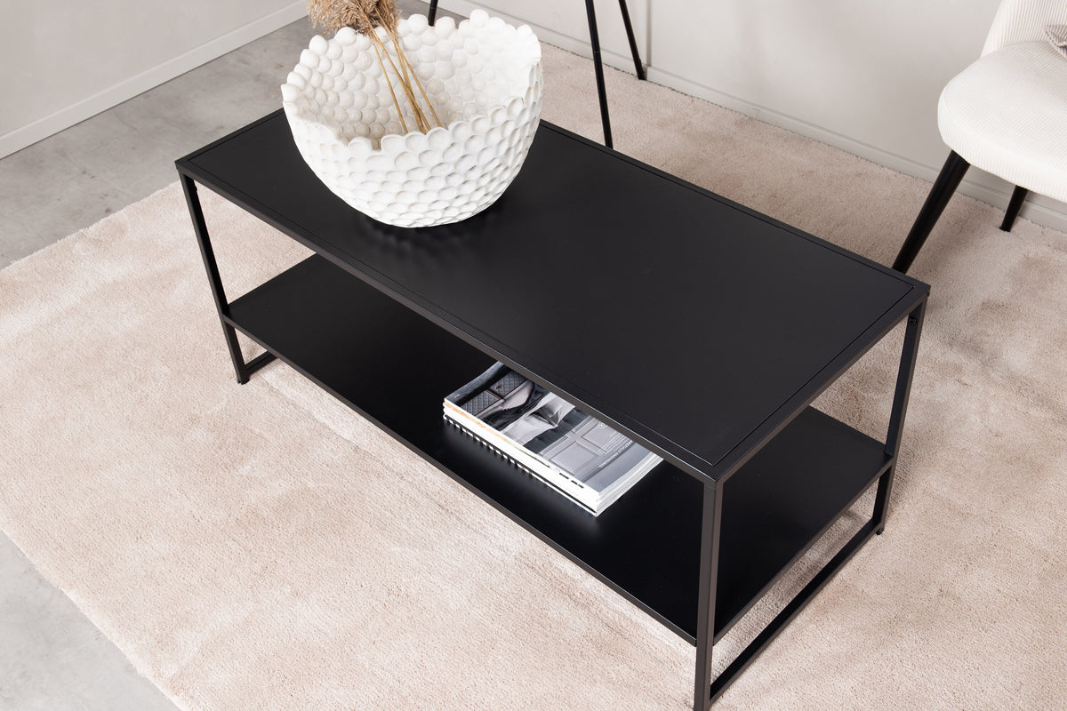 Staal sofabord - 102 × 43 cm - sort - billede 15