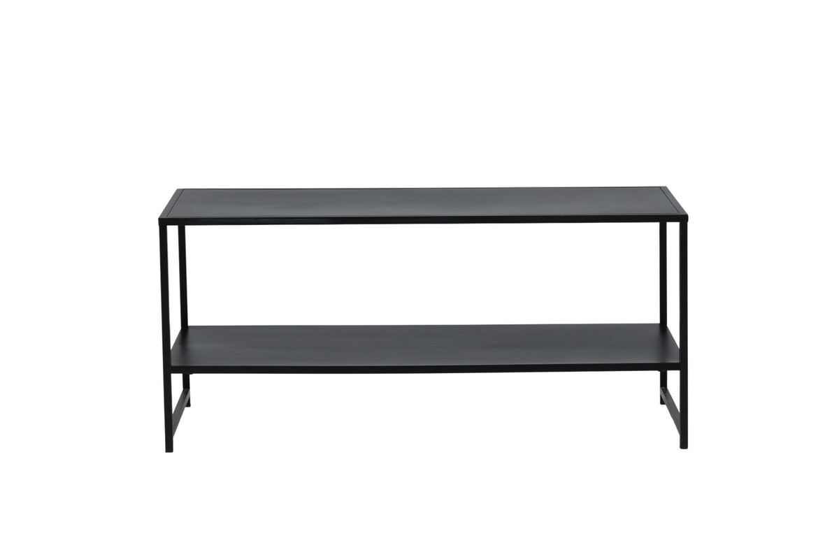 Staal sofabord - 102 × 43 cm - sort - billede 1