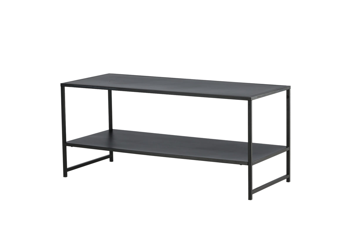 Staal sofabord - 102 × 43 cm - sort - billede 2