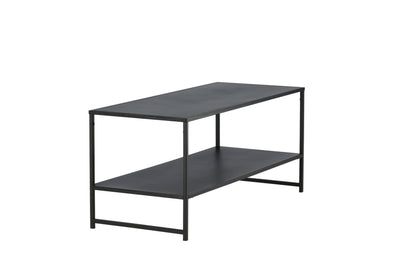 Staal sofabord - 102 × 43 cm - sort - billede 5