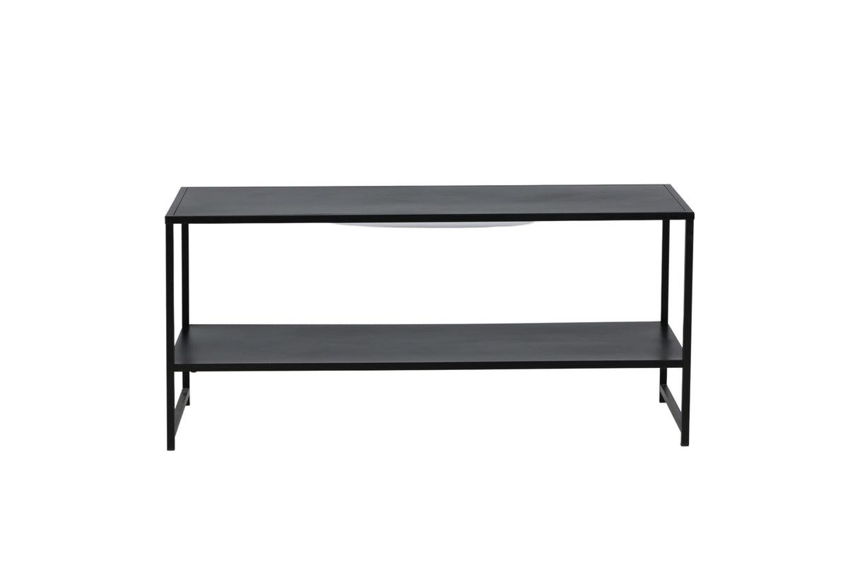 Staal sofabord - 102 × 43 cm - sort - billede 7