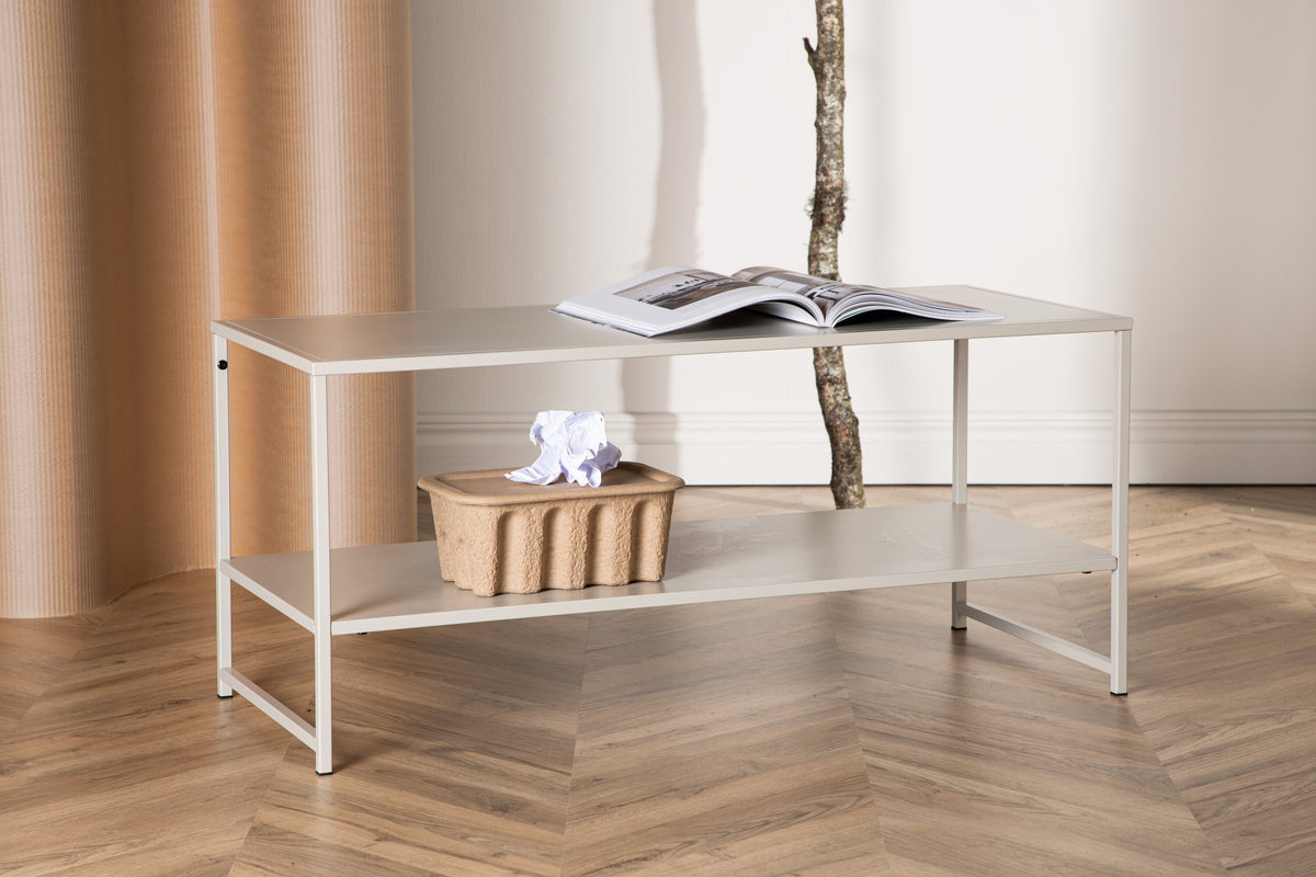Staal sidebord - 102 × 43 cm - beige - billede 13