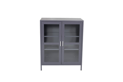 Acero Vitrineskab 43 x 97 x 80 Lysgrå