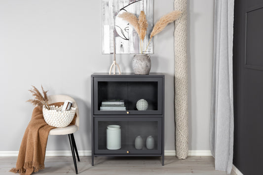 Bakal Vitrineskab 40 x 100 x 80 Lysgrå