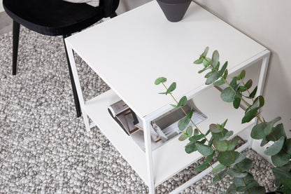Staal sengebord - 50 × 50 cm - hvid - billede 14