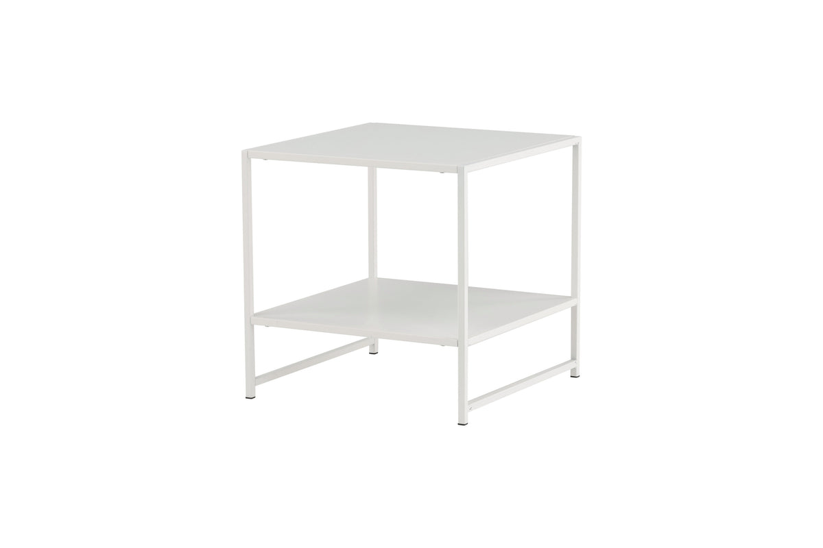 Staal sengebord - 50 × 50 cm - hvid - billede 2