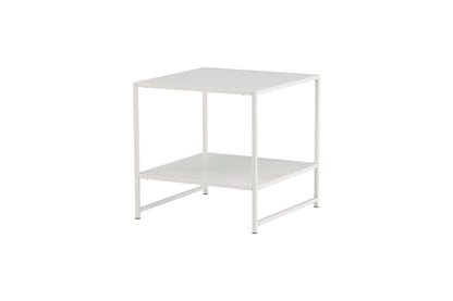 Staal sengebord - 50 × 50 cm - hvid - billede 2
