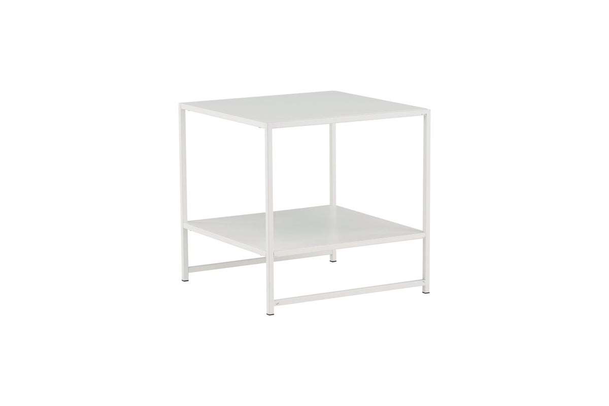 Staal sengebord - 50 × 50 cm - hvid - billede 3