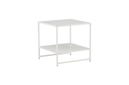 Staal sengebord - 50 × 50 cm - hvid - billede 3