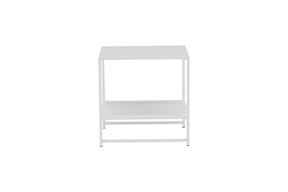 Staal sengebord - 50 × 50 cm - hvid - billede 4