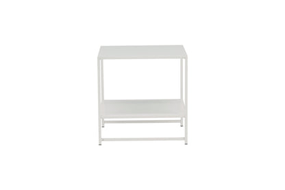 Staal sengebord - 50 × 50 cm - hvid - billede 4