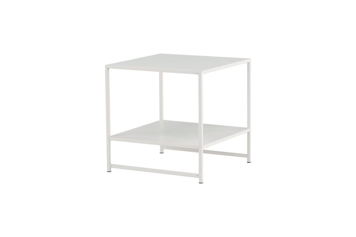 Staal sengebord - 50 × 50 cm - hvid - billede 5