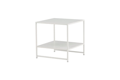 Staal sengebord - 50 × 50 cm - hvid - billede 5